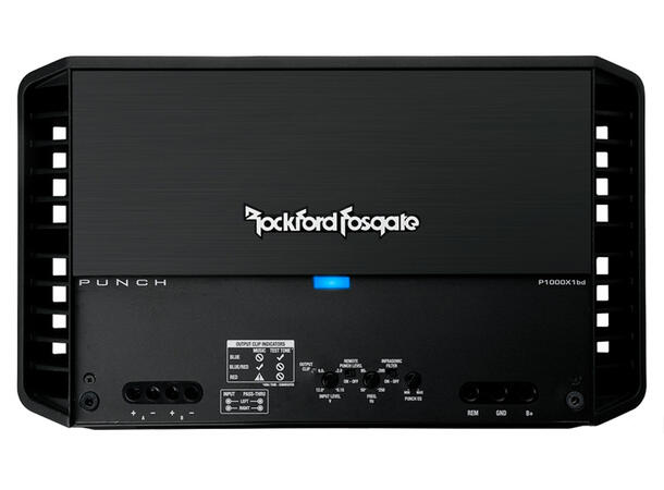 Rockford Fosgate Bilforsterker 1 x 1000W Punch monoforsterker, 1 Ohm stabil